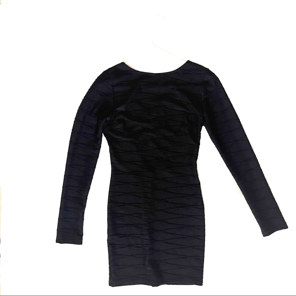 Black mini bandage dress